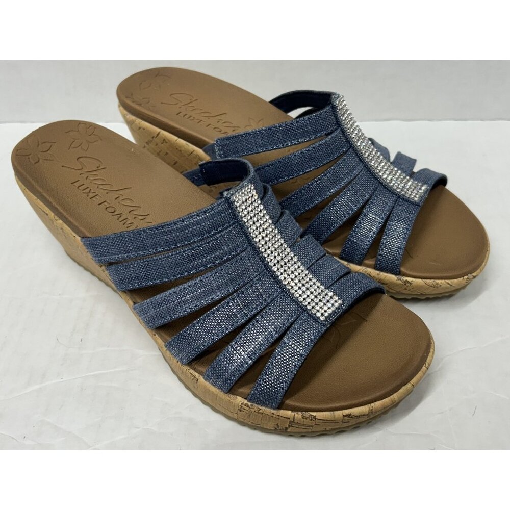 Skechers Blue and Brown Women's Sandals